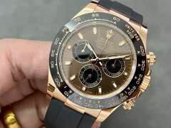 Clean廠勞力士玫瑰金啡面地通拿改裝包金