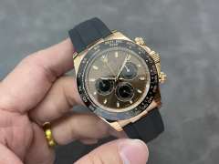 Clean廠勞力士玫瑰金啡面地通拿改裝包金