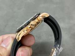 Clean廠勞力士玫瑰金啡面地通拿改裝包金