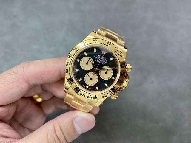 Clean廠勞力士紅針鋼帶地通拿m116508包金升級