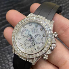 C廠勞力士白金地通拿滿改貝母鑽刻盤隱藏款