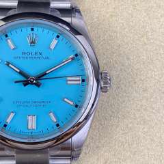 VS廠勞力士蠔式恆動m126000-0006-Tiffany藍