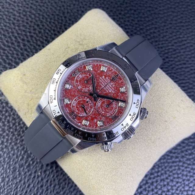 Clean廠勞力士白金地通拿紅石榴方鈉石隱藏款