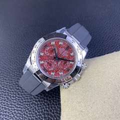 Clean廠勞力士白金地通拿紅石榴方鈉石隱藏款