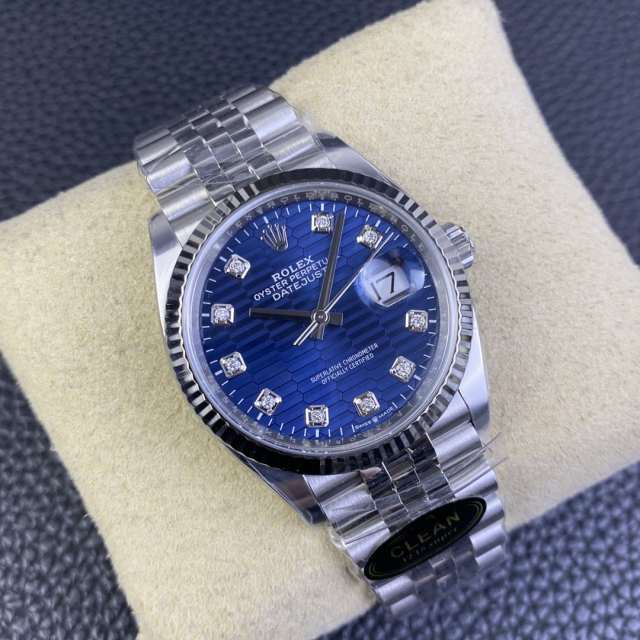 Clean廠勞力士日誌126234鑽刻藍面