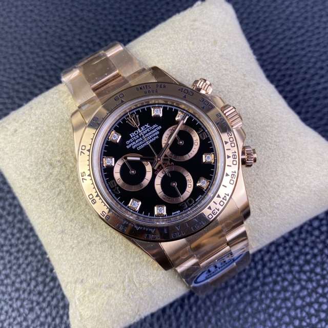 Clean廠勞力士地通拿m116505搪瓷鑽刻度黑面