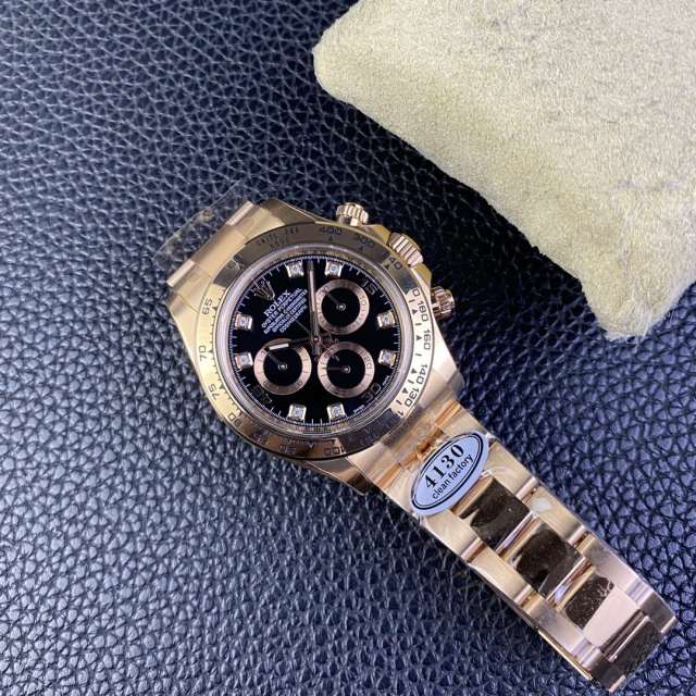 Clean廠勞力士地通拿m116505搪瓷鑽刻度黑面