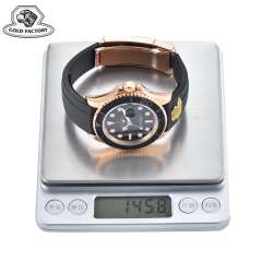 GOLD廠勞力士配重款玫瑰金遊艇m126655