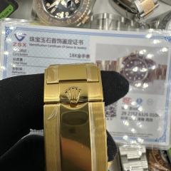 Clean廠勞力士全金黑水鬼改裝包金案例