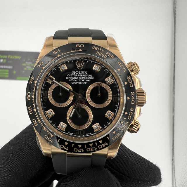 C廠勞力士地通拿V3m116515玫瑰金鑽刻實拍