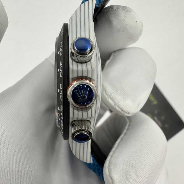 香港高仿手錶DIW廠碳纖維地通拿54克白色