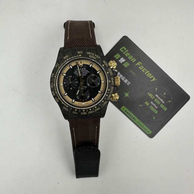 DIW廠RolexDaytona碳纖維4130機芯黑金款