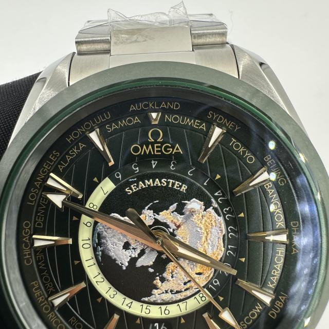 VS廠Omega海馬系列世界時綠地球腕錶實拍