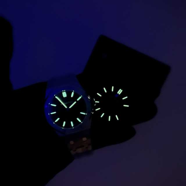 APS廠愛彼皇家橡樹系列15500黑面改裝代用錶盤