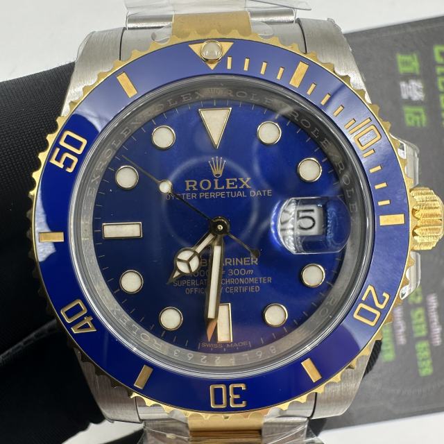 C+廠勞力士間金藍水鬼40mm配重版本18K包金