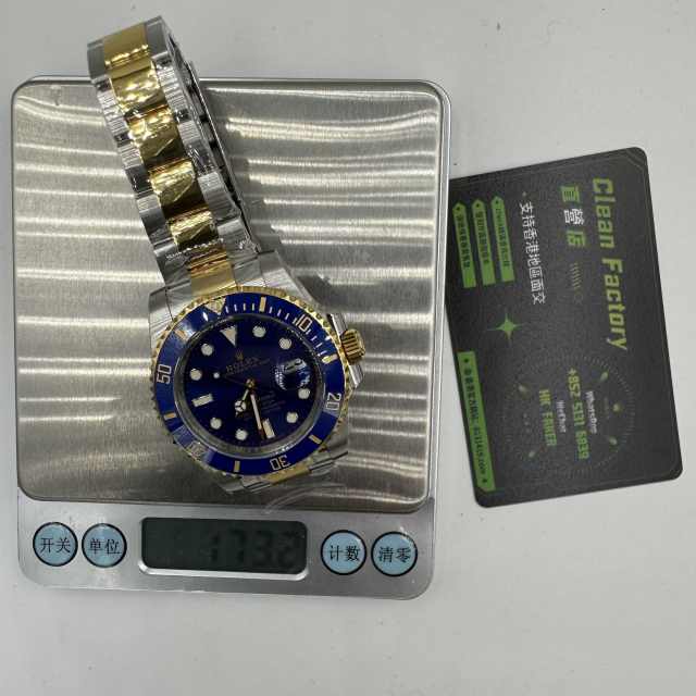 C+廠勞力士間金藍水鬼40mm配重版本18K包金