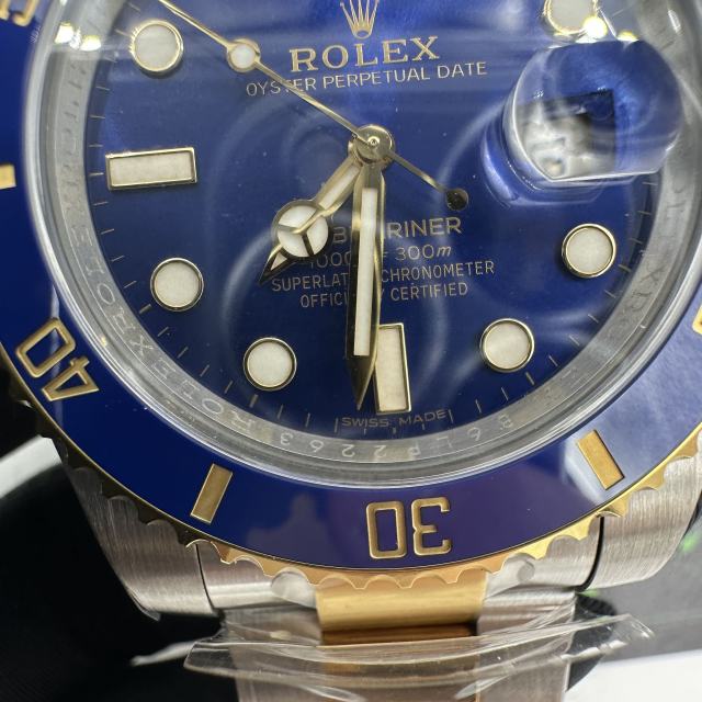 C+廠勞力士間金藍水鬼40mm配重版本18K包金