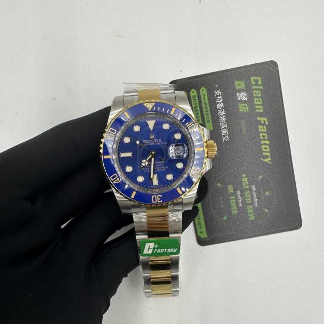 C+廠勞力士間金藍水鬼40mm配重版本18K包金