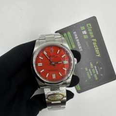C廠勞力士恆動系列m124300-0007紅面