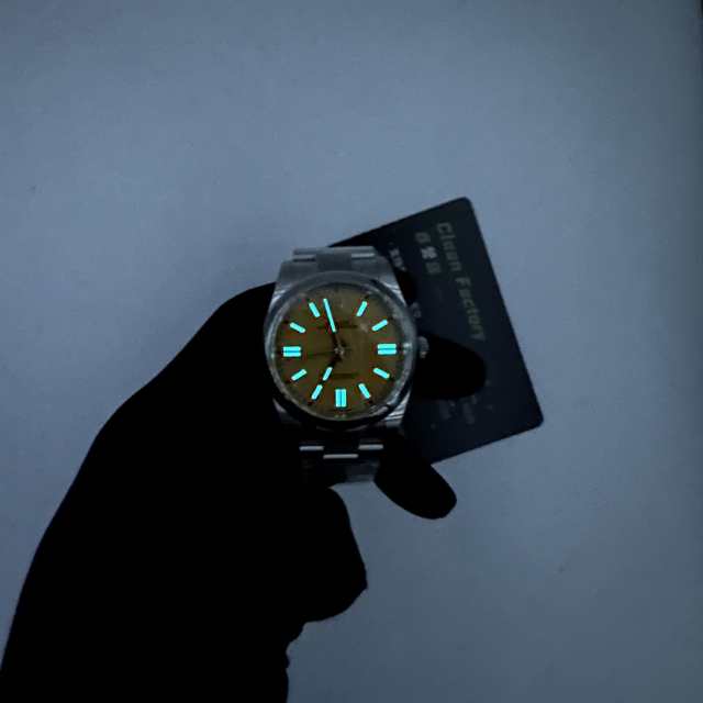 Clean廠勞力士蠔式恆動m124300-0004黃面