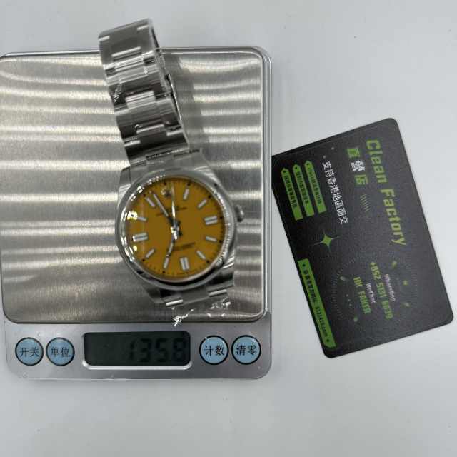 Clean廠勞力士蠔式恆動m124300-0004黃面