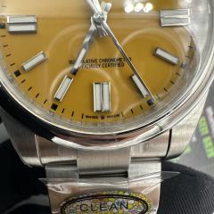 Clean廠勞力士蠔式恆動m124300-0004黃面