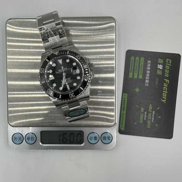 Clean廠勞力士黑水鬼m126610ln-0001實拍