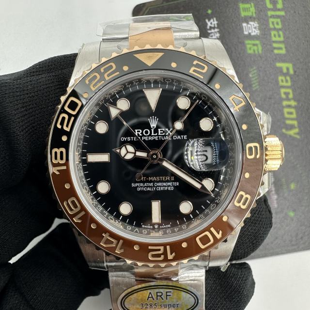ARF廠勞力士GMT間金沙士圈126711配重版175克