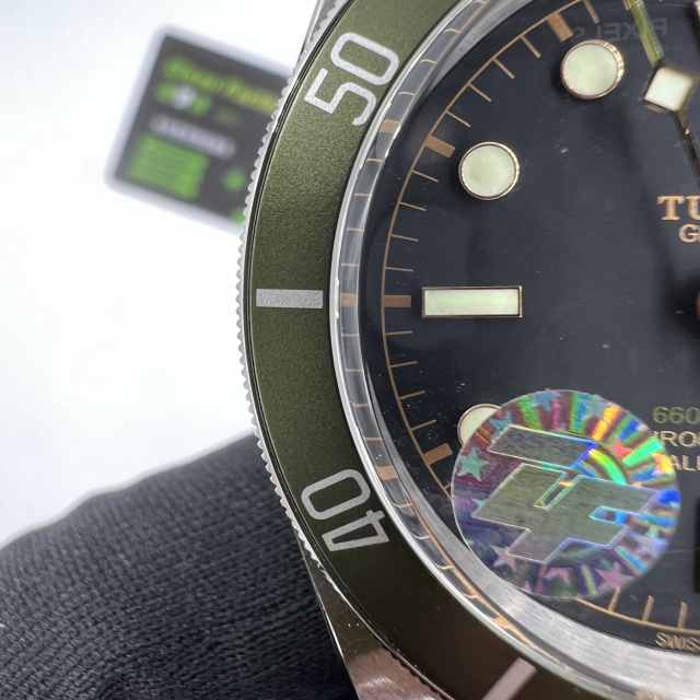 ZF廠帝舵碧彎系列M79230G橄欖綠41mm