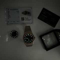 APS廠AP15500OR改裝代用錶盤升級18K包金真實案例