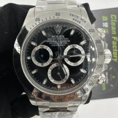 Clean廠黑鋼迪116520-C廠地通拿V3丹東4130機芯實拍