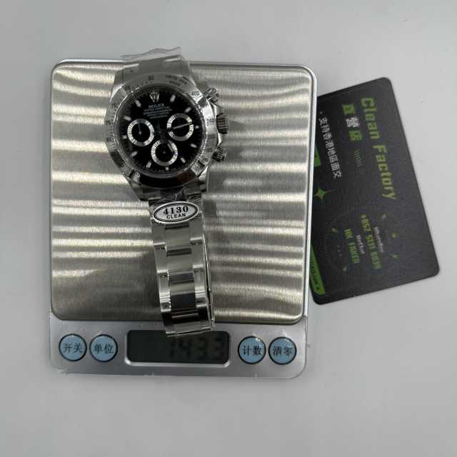 Clean廠黑鋼迪116520-C廠地通拿V3丹東4130機芯實拍