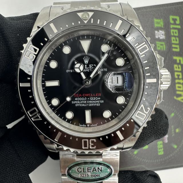 Clean廠勞力士海使型系列單紅鬼王126600新款