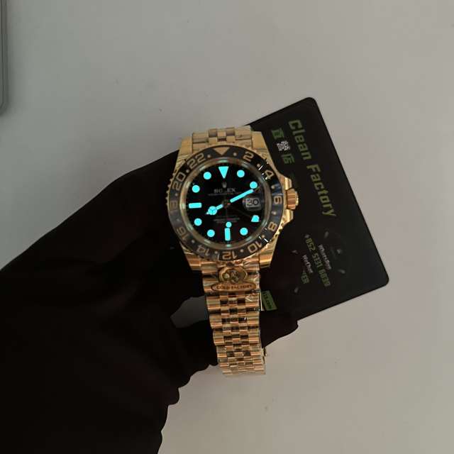 G廠勞力士格林尼治GMT配重款m126718皮蛋圈184克