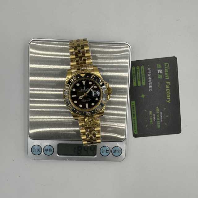 G廠勞力士格林尼治GMT配重款m126718皮蛋圈184克