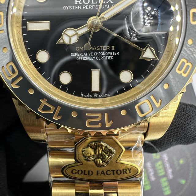 G廠勞力士格林尼治GMT配重款m126718皮蛋圈184克