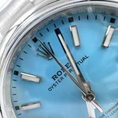 Clean廠勞力士蠔式恆動m126000-Tiffany藍