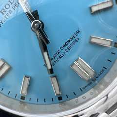 Clean廠勞力士蠔式恆動m126000-Tiffany藍