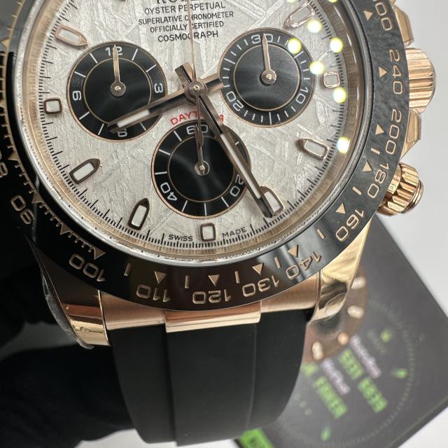 BT廠勞力士玫瑰金地通拿m116515改裝隕石面