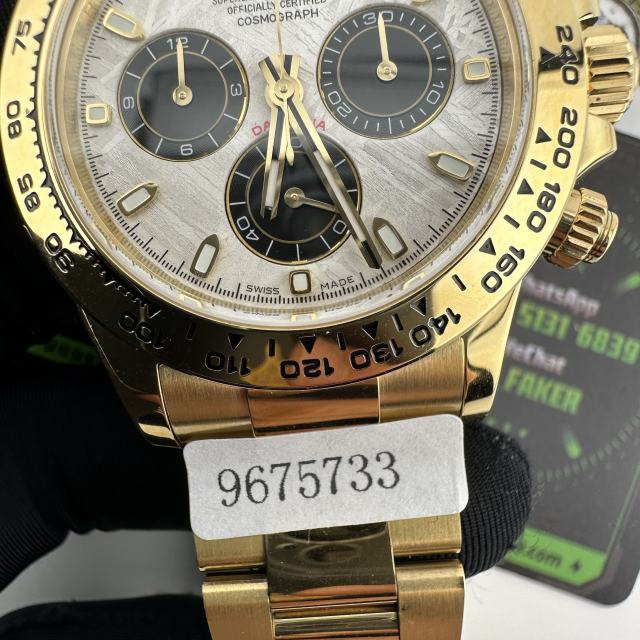 Clean廠綠金地改裝真隕石錶盤升級18K包金案例