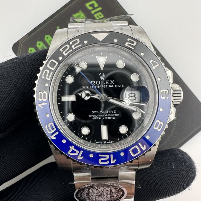 Clean廠勞力士格林尼治國米圈三板帶丹東3285機芯