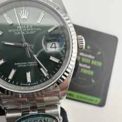 C廠勞力士薄荷綠日誌36mm上海3235機芯