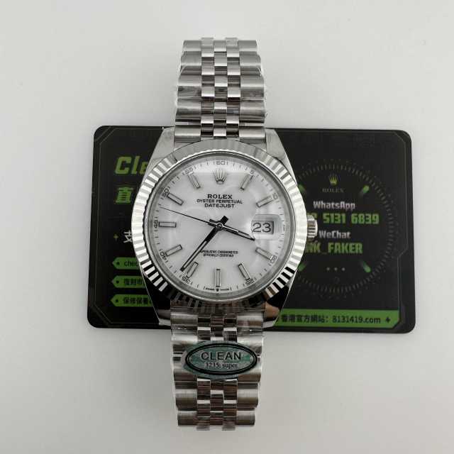 Clean廠勞力士日誌型m126334-0010白面