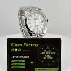 Clean廠勞力士日誌型m126334-0010白面