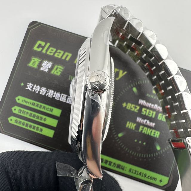 Clean廠勞力士日誌型m126334-0010白面