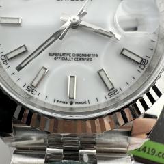 Clean廠勞力士日誌型m126334-0010白面