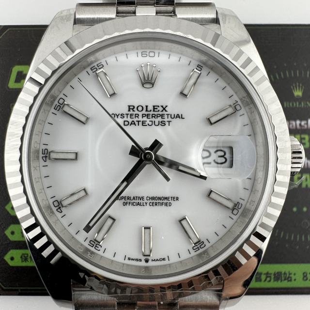 Clean廠勞力士日誌型m126334-0010白面