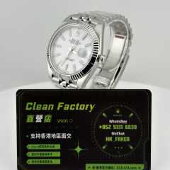 Clean廠勞力士日誌型m126334-0010白面