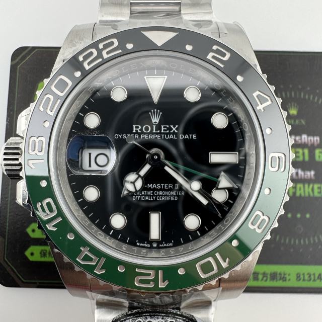 C廠勞力士格林尼治m126720雪碧圈三板帶
