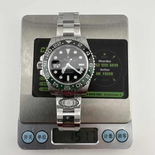 C廠勞力士格林尼治m126720雪碧圈三板帶